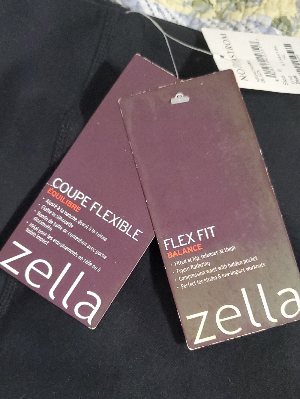 NWT Zella Black High Waist Straight Leg Pants Size 8 🖤 - Picture 10 of 14